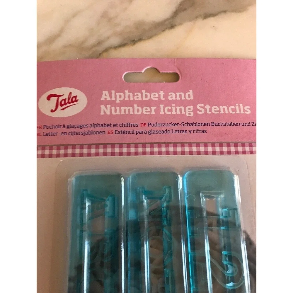Tala Alphabet & Number Icing Stencils For Cake Decorating